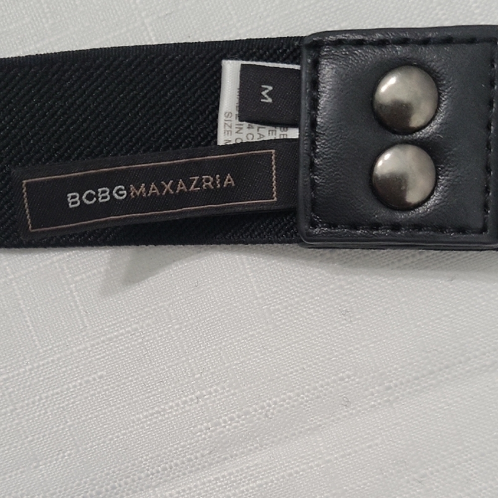 BCBGMaxAzria Black Beaded Women's Belt - Picture 3 of 6